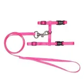 Peitoral H com Guia para Gatos Tchucoo Rosa